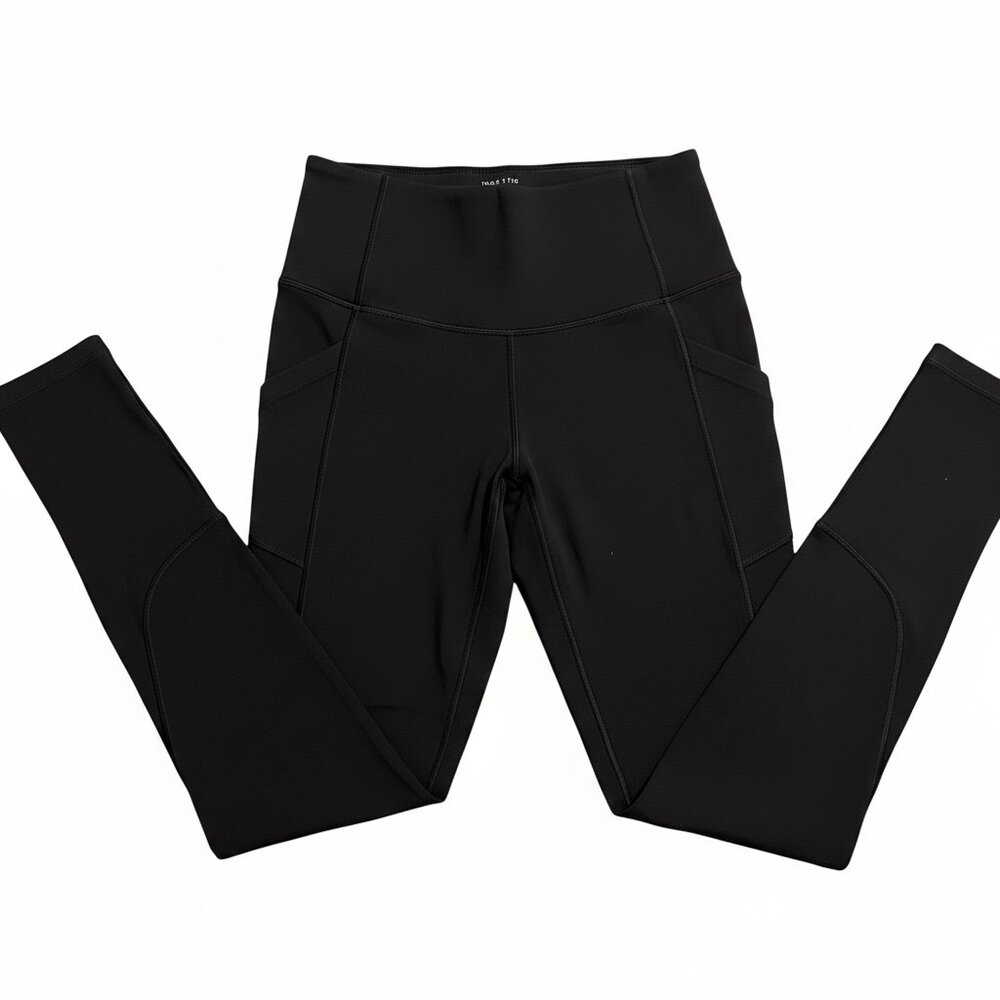 Victoria’s Secret Black High-Waisted Leggings - size small, with pockets
